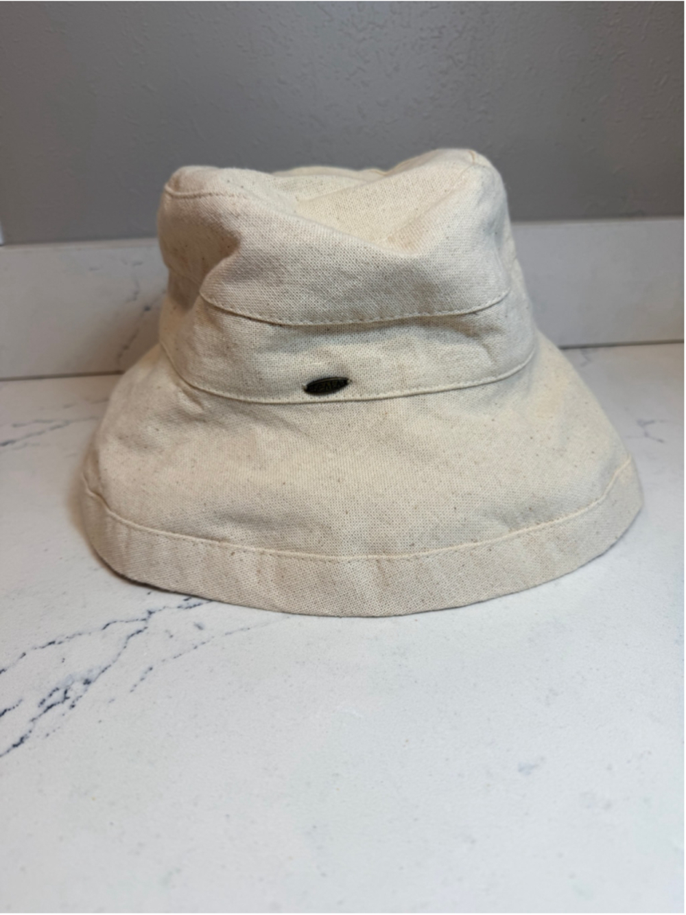 Scala lanikai cotton canvas natural sun hat UPF 50+ Sun Protection one size
